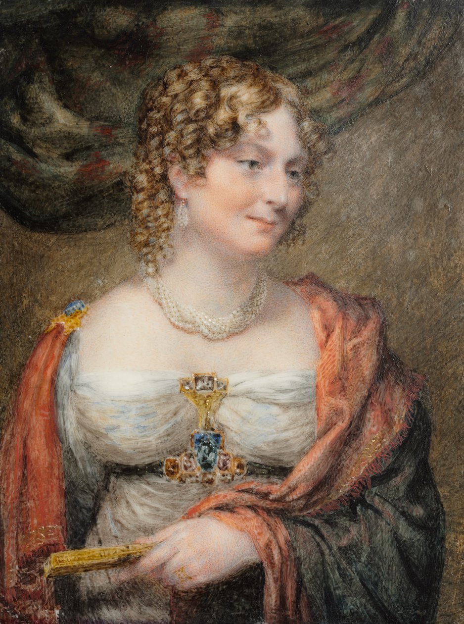 安妮·劳妮·托瑞（Anne LawnéeTowry）肖像，第一夫人埃伦伯勒，c。 1821。 作者 约翰·林内尔
