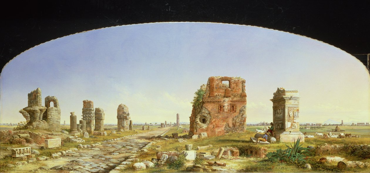 亚壁古道，1869年 作者 约翰·林顿·查普曼