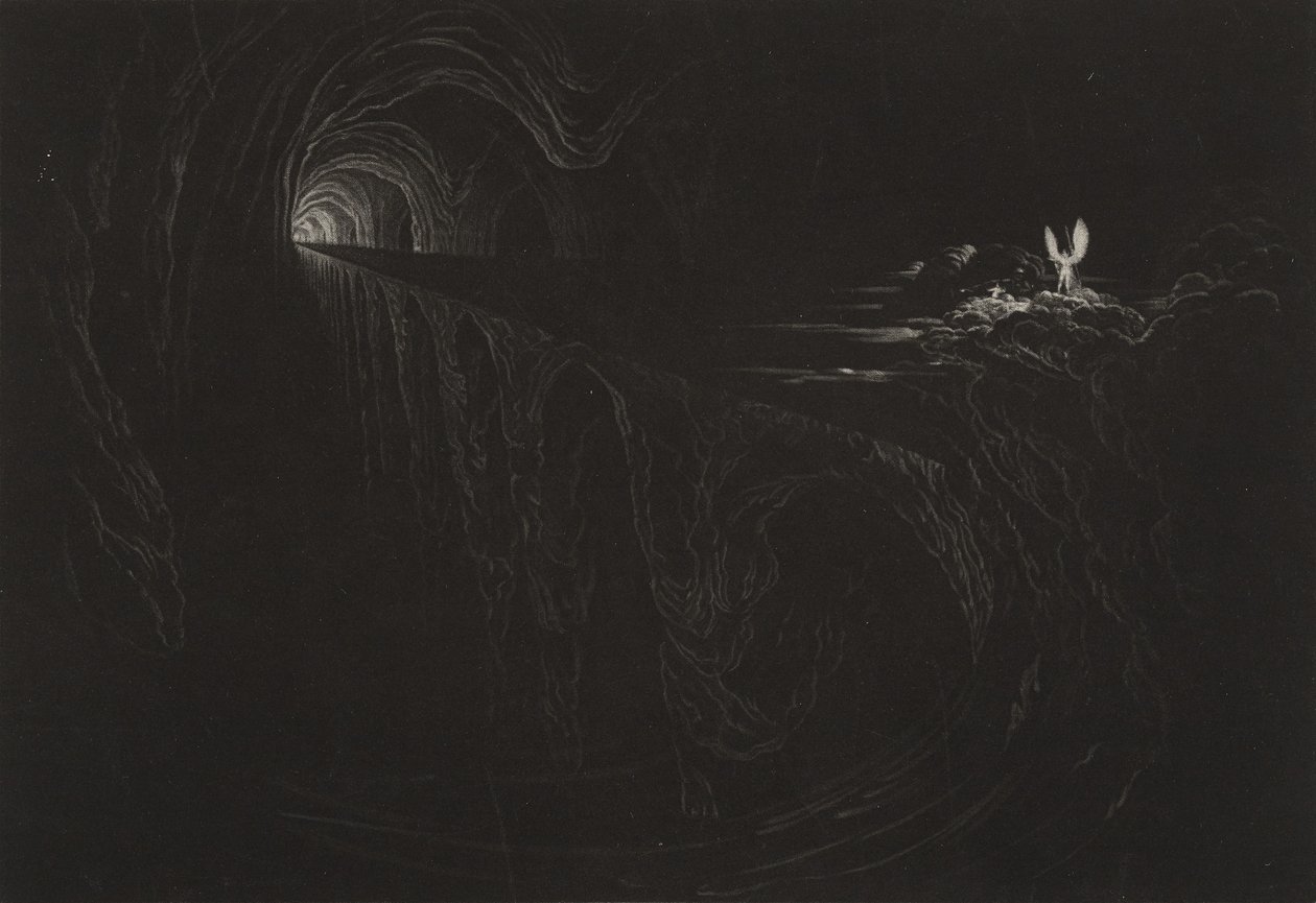 混乱之桥，c.1827（mezzotint） 作者 约翰·马丁