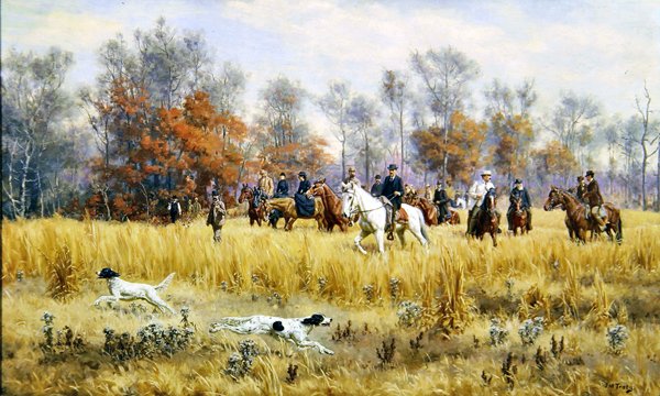 北卡罗来纳州的野外试验或1891年的中央野外试验，约1891年（布面油画） 作者 约翰·马丁·特雷西