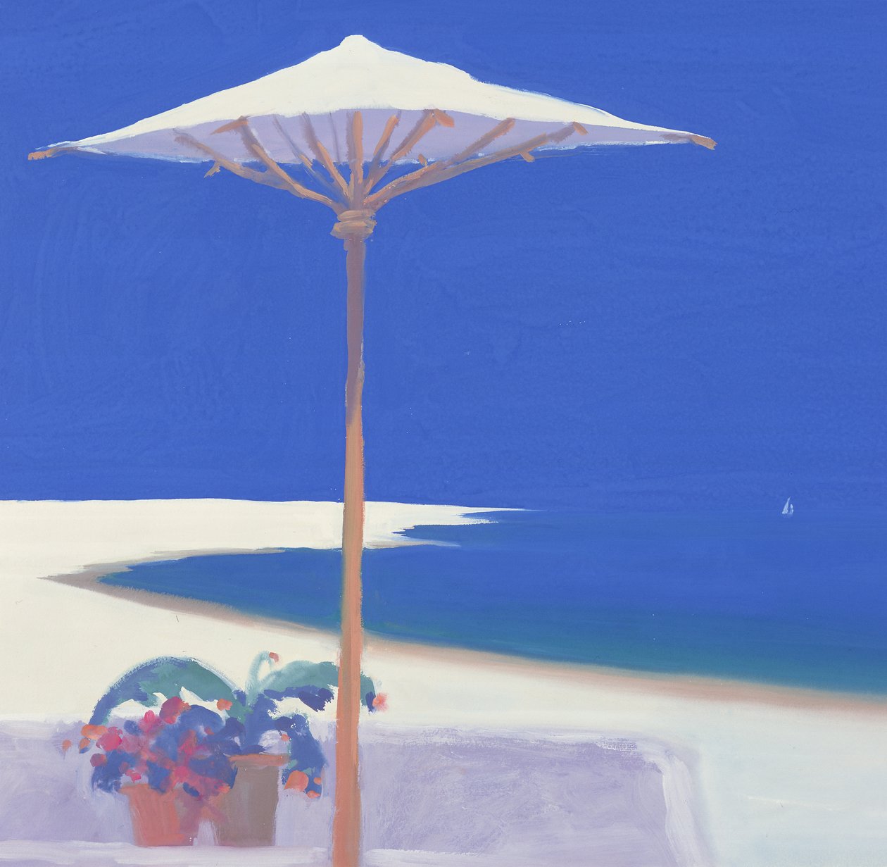 游艇经过The Terrace，1999 作者 约翰·米勒