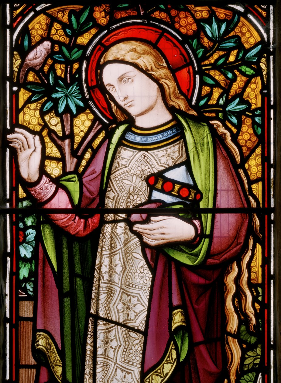 Edstaston，St Mary，Lavers＆Barraud，John Millner Allen（1827-1902），Mary Magdalene，1865 作者 约翰·米勒·艾伦