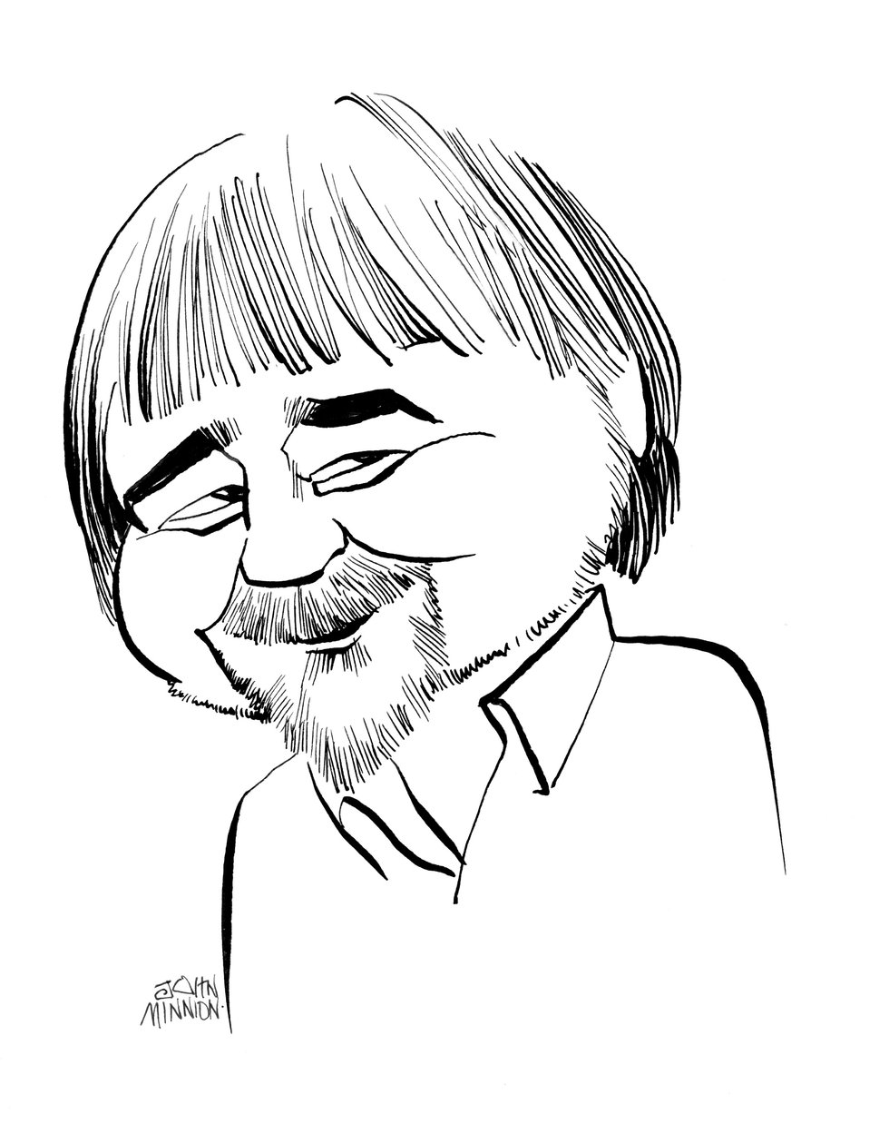 英国电视戏剧家 Alan Bleasdale 漫画：b 作者 约翰·明尼恩