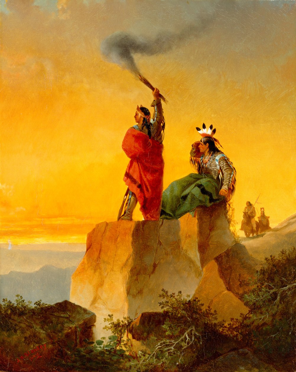 印度电报，1860年 作者 约翰·史密斯（John Mix Stanley）