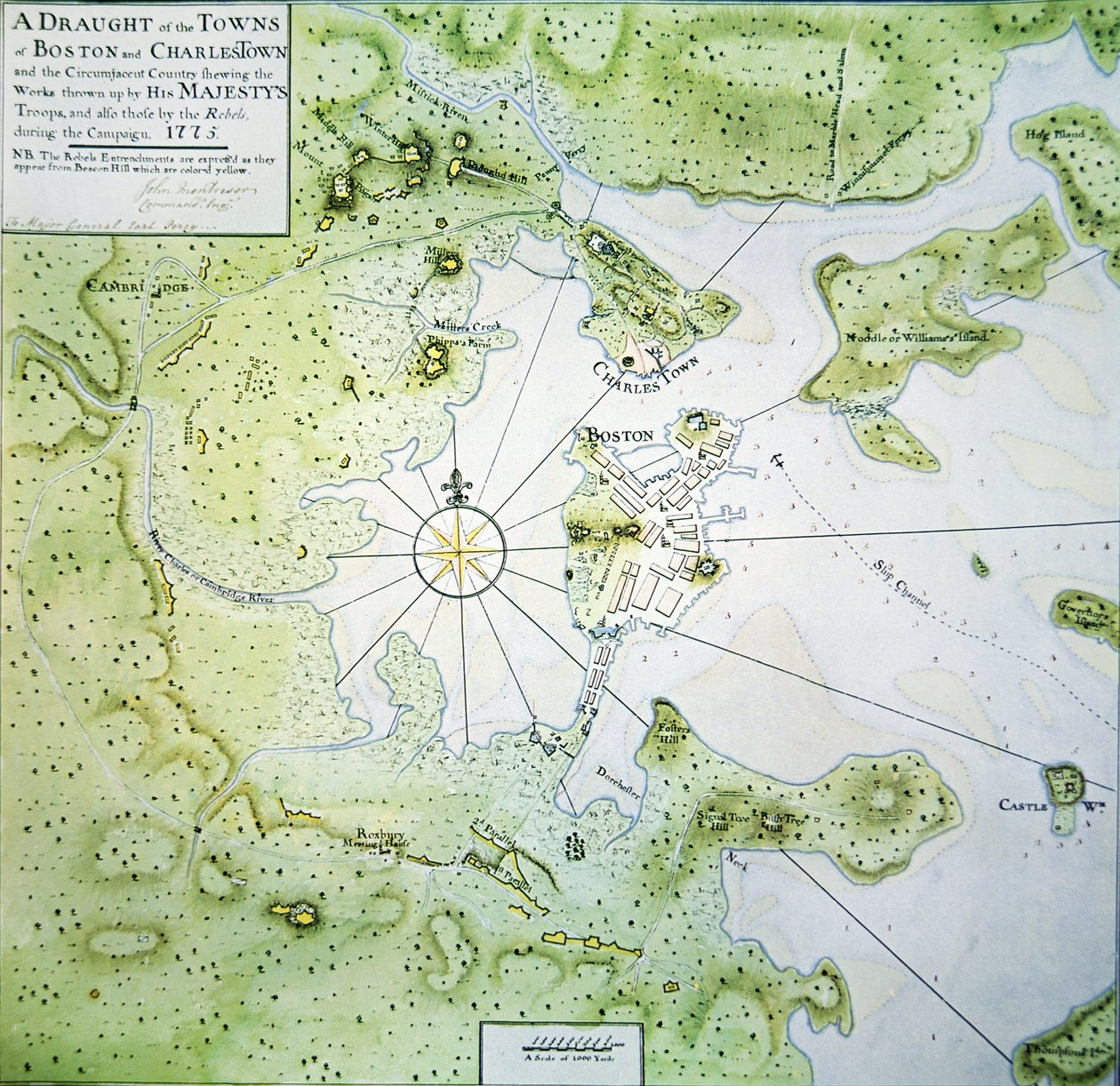 波士顿和查尔斯镇地图 作者 约翰·蒙特索