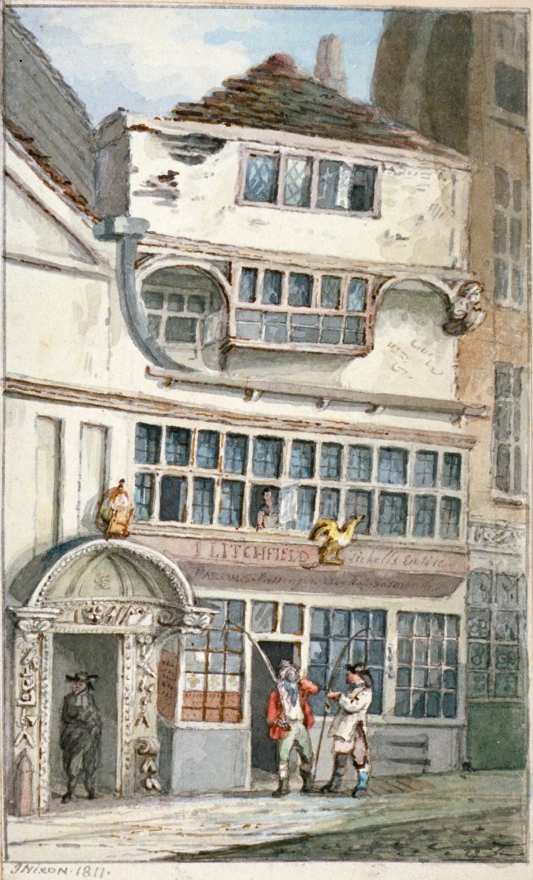 伦敦市Leadenhall街，1811年 作者 约翰·尼克松