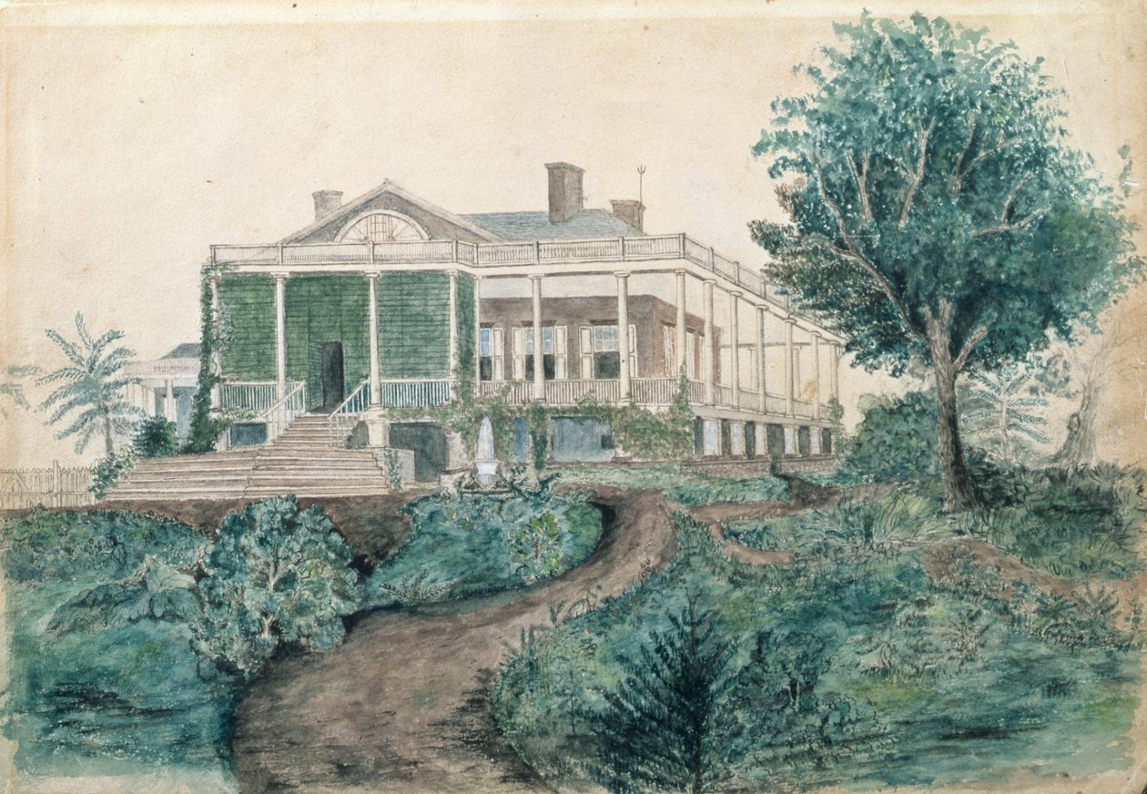 Inman Homestead（纸上的wc） 作者 约翰·奥伯安·英曼