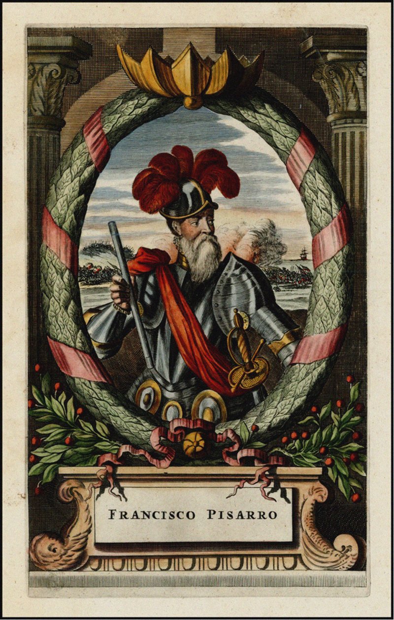 弗朗西斯科·皮萨罗（Francisco Pizarro），1671年 作者 约翰·奥吉尔比