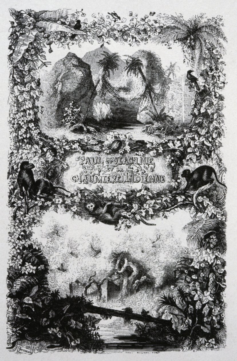 保罗和弗吉尼亚，约 1860-1870 年（雕刻） 作者 约翰·奥林·史密斯