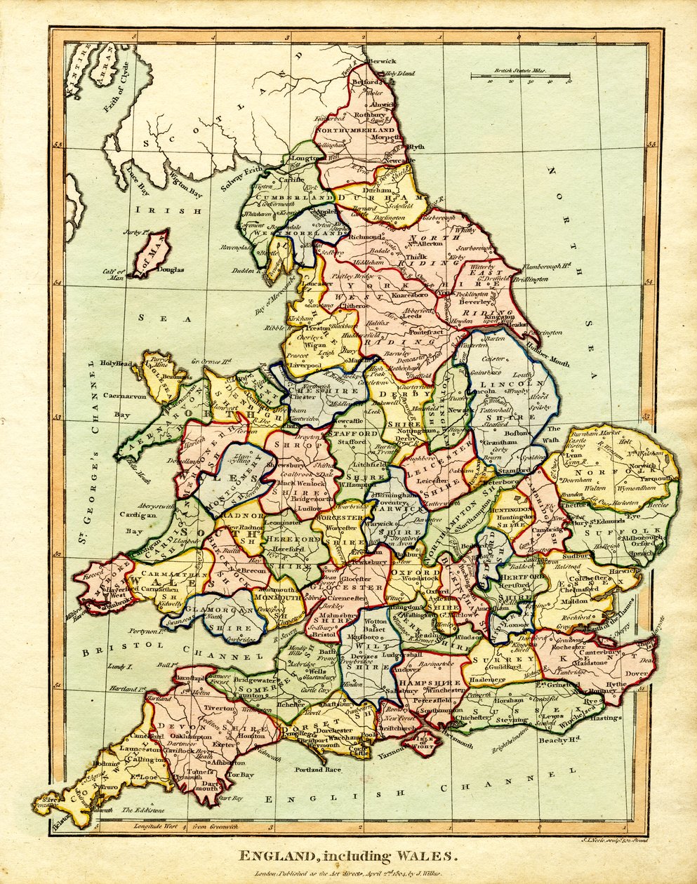 英格兰和威尔士地图 作者 约翰·帕斯