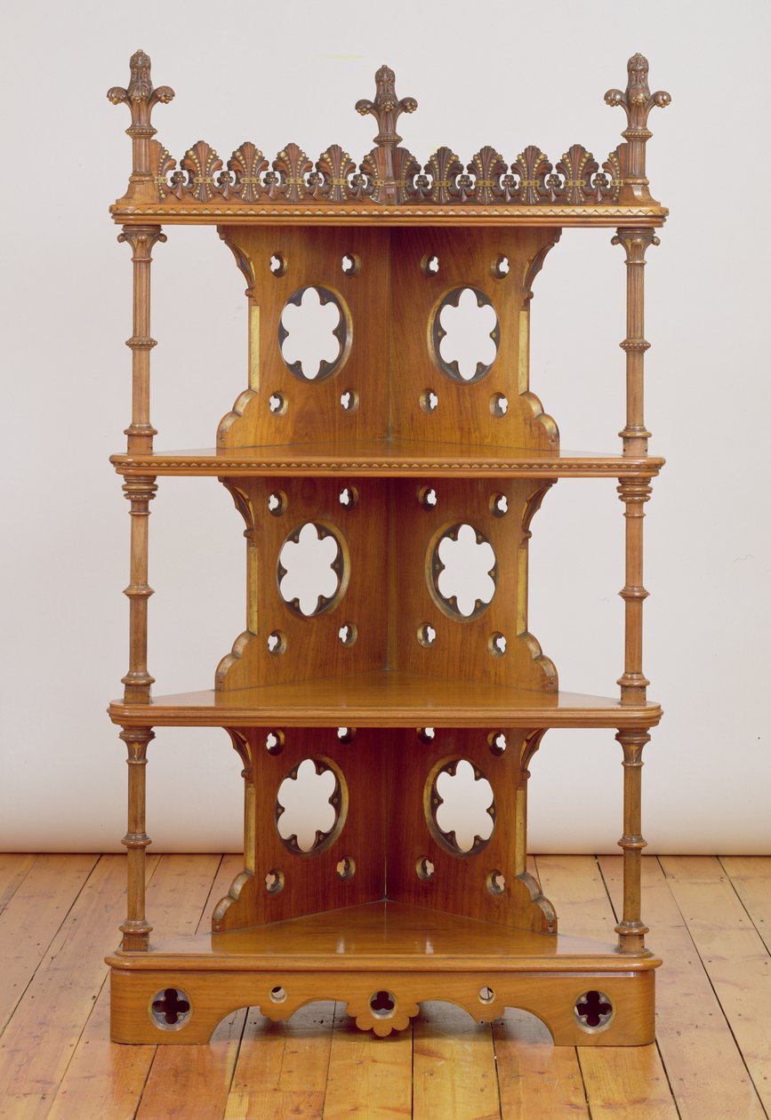雕刻和镀金哥特式角落什么不是，c.1860（胡桃木） 作者 约翰·波拉德·塞登