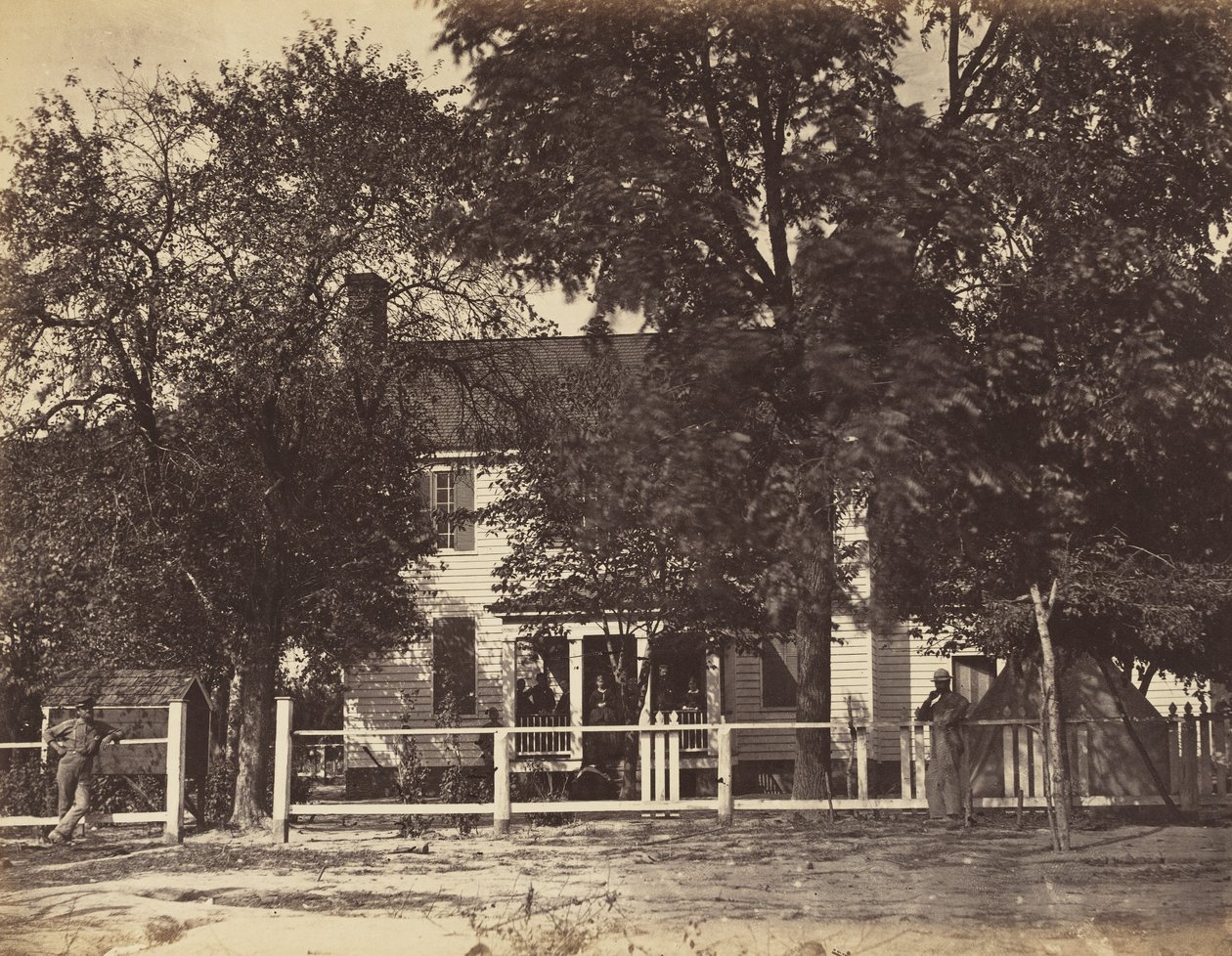 Aiken House，位于弗吉尼亚州韦尔登铁路，1865年2月（在文件纸上安装了印刷品） 作者 约翰·里基