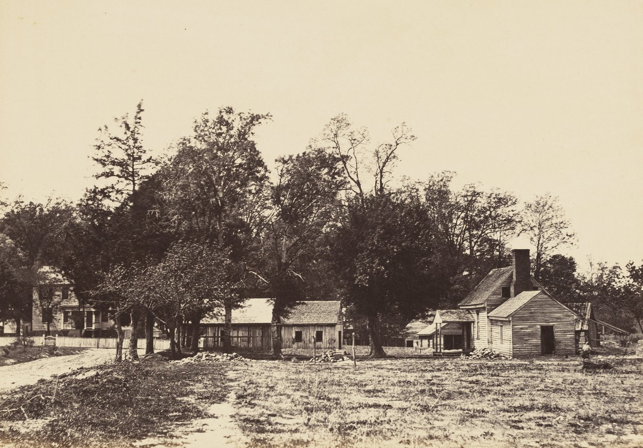弗吉尼亚州Mechanicsville，1865年4月（蛋白印刷品安装在编织纸上） 作者 约翰·里基