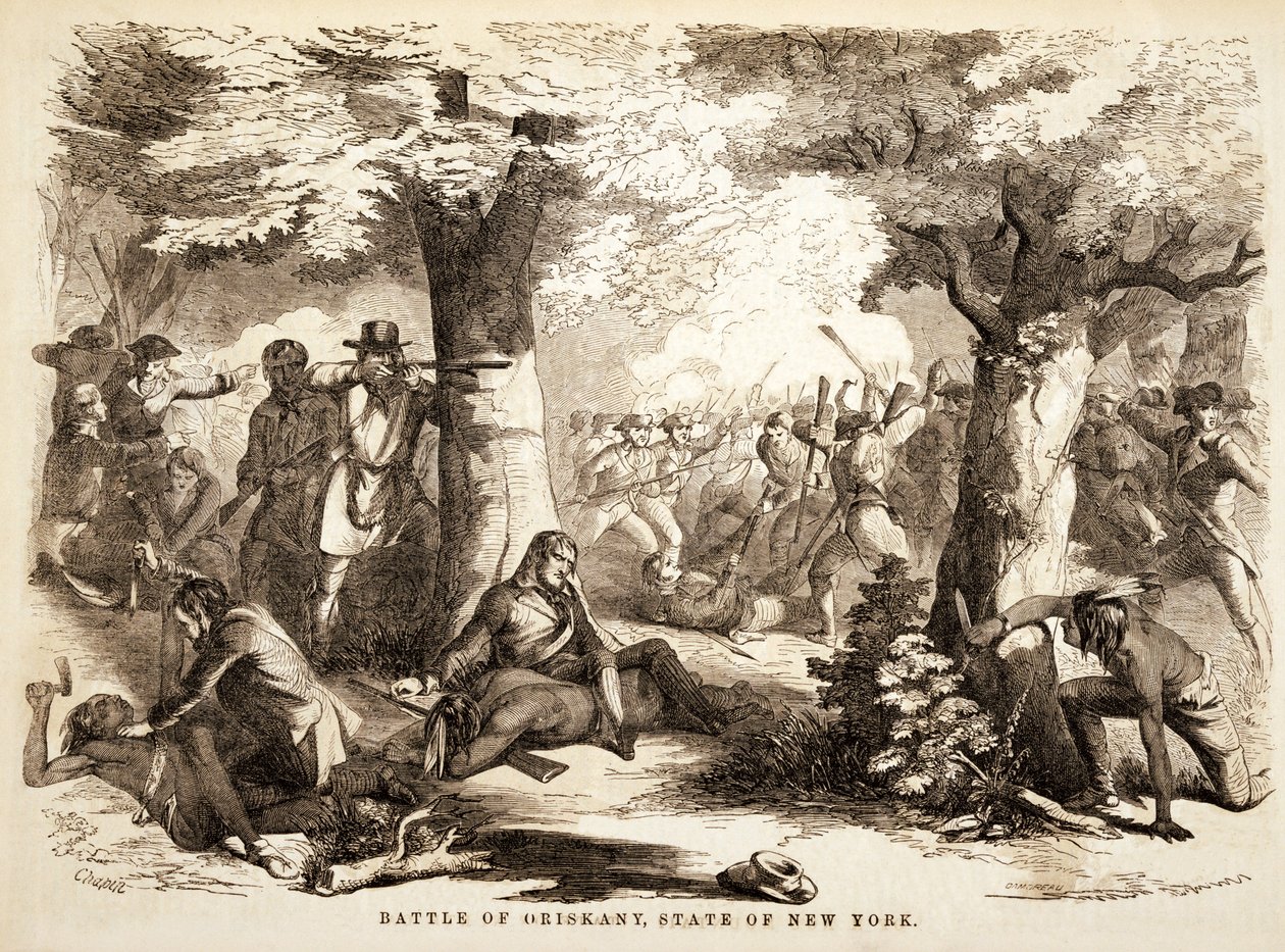 奥里斯卡尼战役，纽约州，酒吧。 1867年 作者 约翰·鲁本·查平