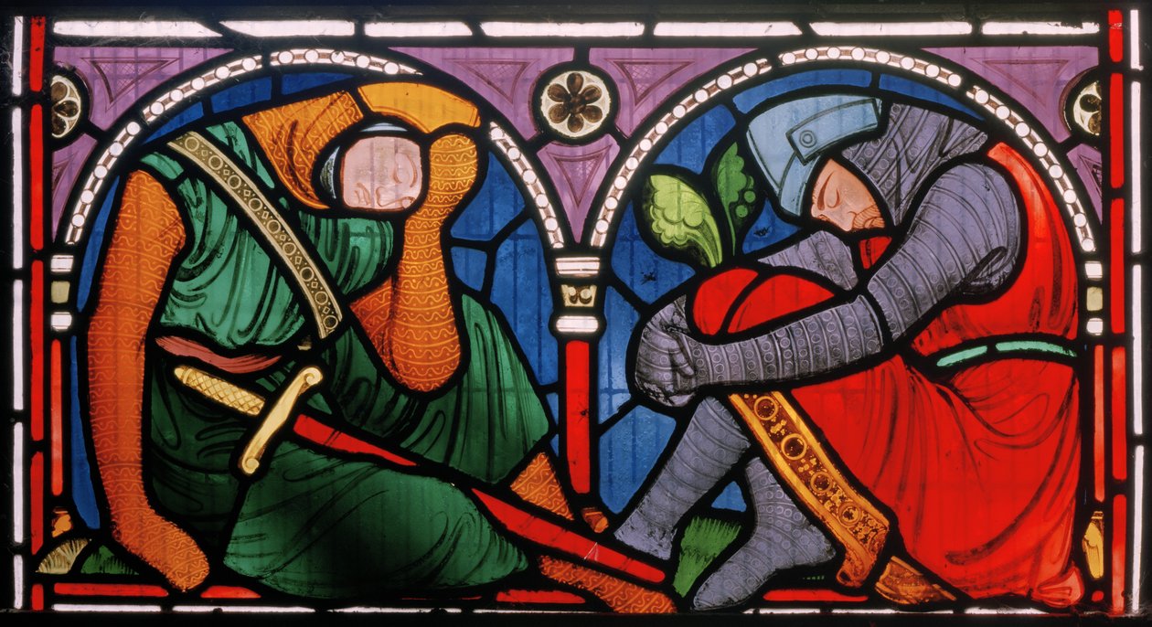 Denstone，All Saints，Clayton＆Bell，约翰理查德克莱顿（1827-1913），沉睡骑士，复活，c.1861 作者 约翰·理查德·克莱顿