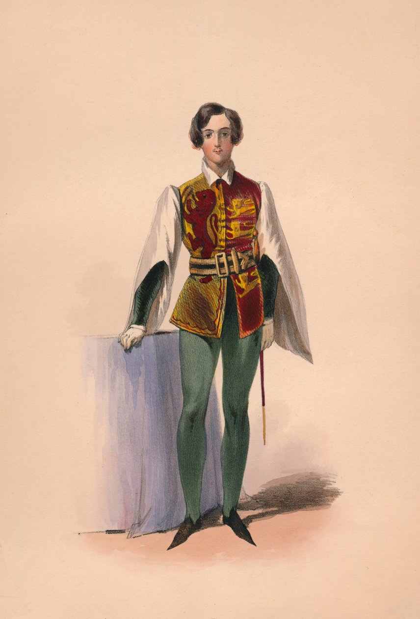 1842年5月12日，穿着维多利亚女王装扮成女王服装的嘉宾。 作者 约翰·理查德·可可·史密斯