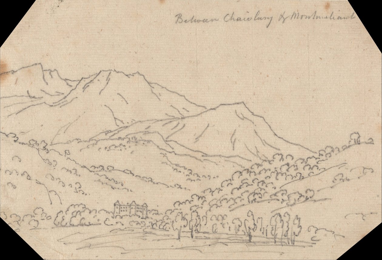 张伯伦（Chambery）和蒙梅里安（Montmélian）之间 作者 约翰·罗伯特·科森斯