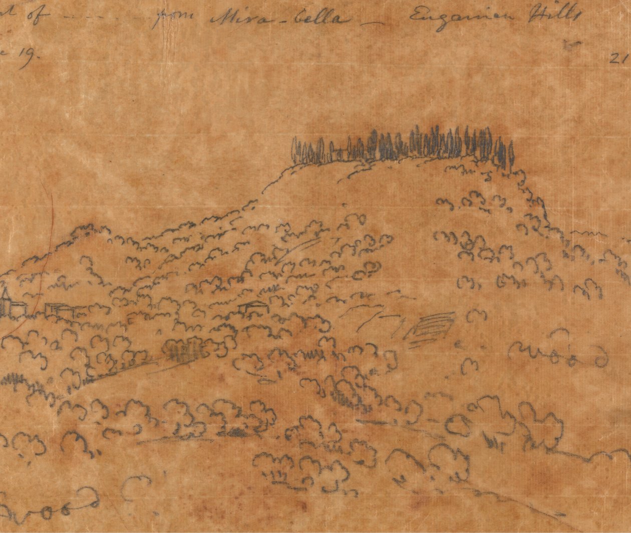 6 月 19 日，从 Euganean Hills 米拉贝拉 (Mirabella) 出发 作者 约翰·罗伯特·科森斯