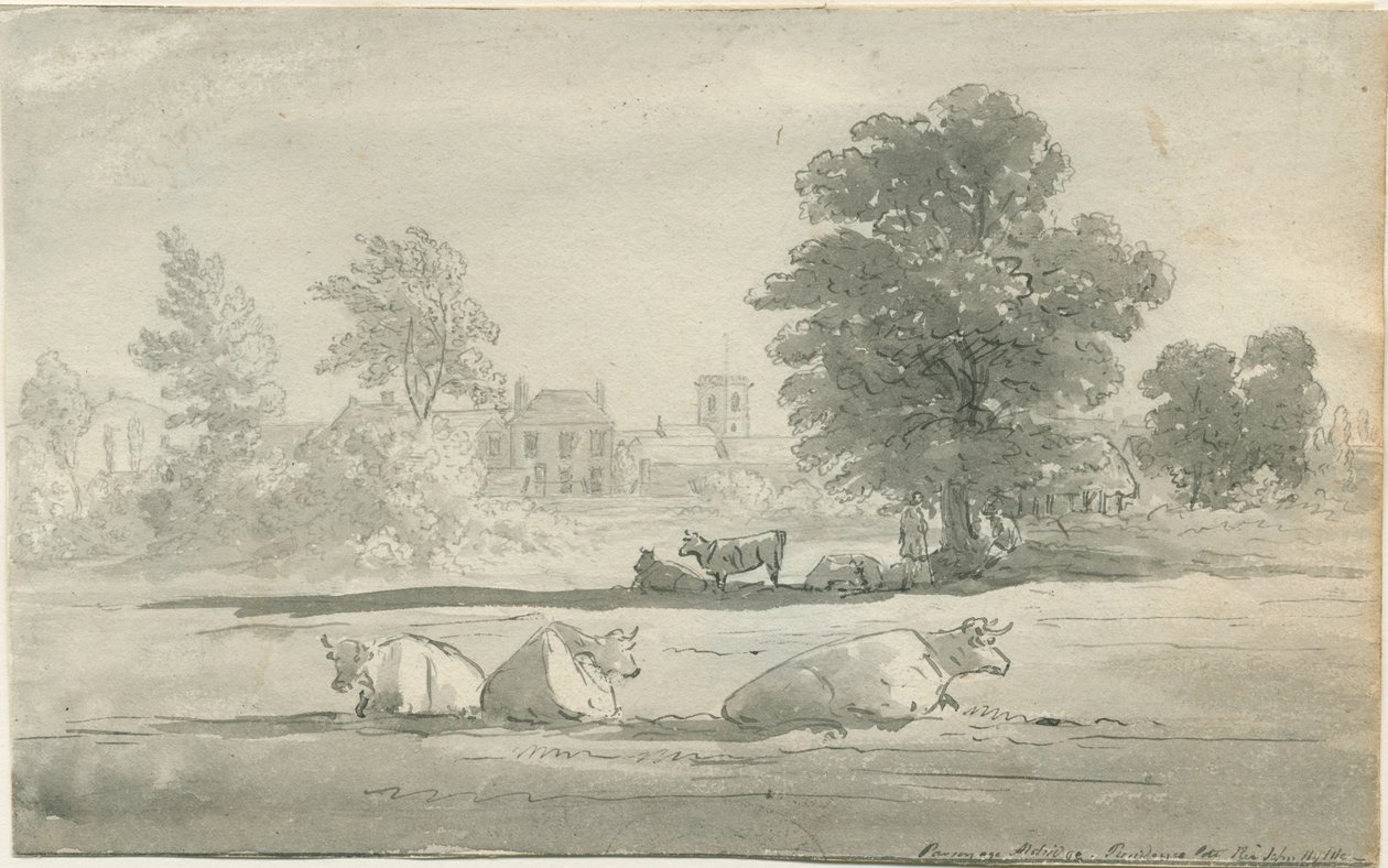 阿尔德里奇（Aldridge）-牧师：钢笔和水墨画，nd [19th cent] 作者 约翰·罗伯特·弗尼霍夫
