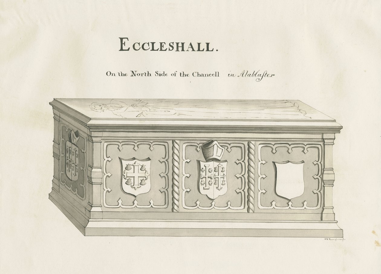 Eccleshall--桑普森主教之墓：水墨画，nd [19世纪]（图）。 作者 约翰·罗伯特·弗尼霍夫