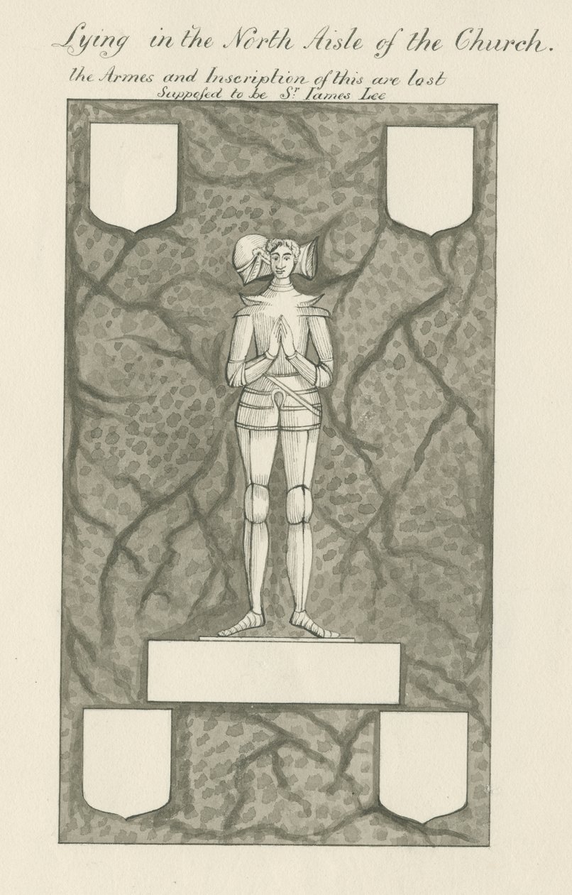 石头--铜像[詹姆斯-李爵士]：钢笔水墨画，nd [19世纪]（画）。 作者 约翰·罗伯特·弗尼霍夫