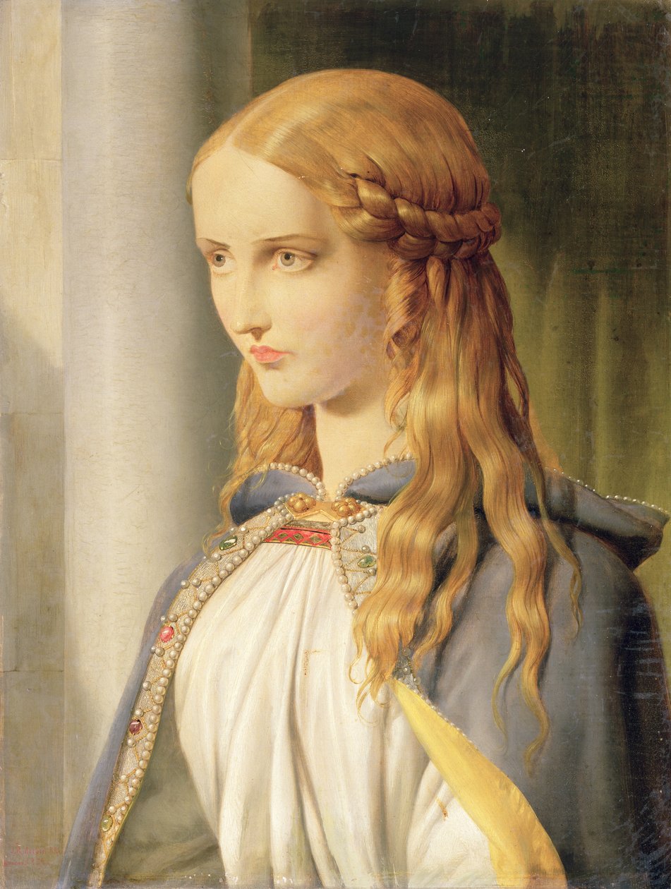 Cordelia Disinherited，1850年油画细节90710 作者 约翰·罗杰斯·赫伯特
