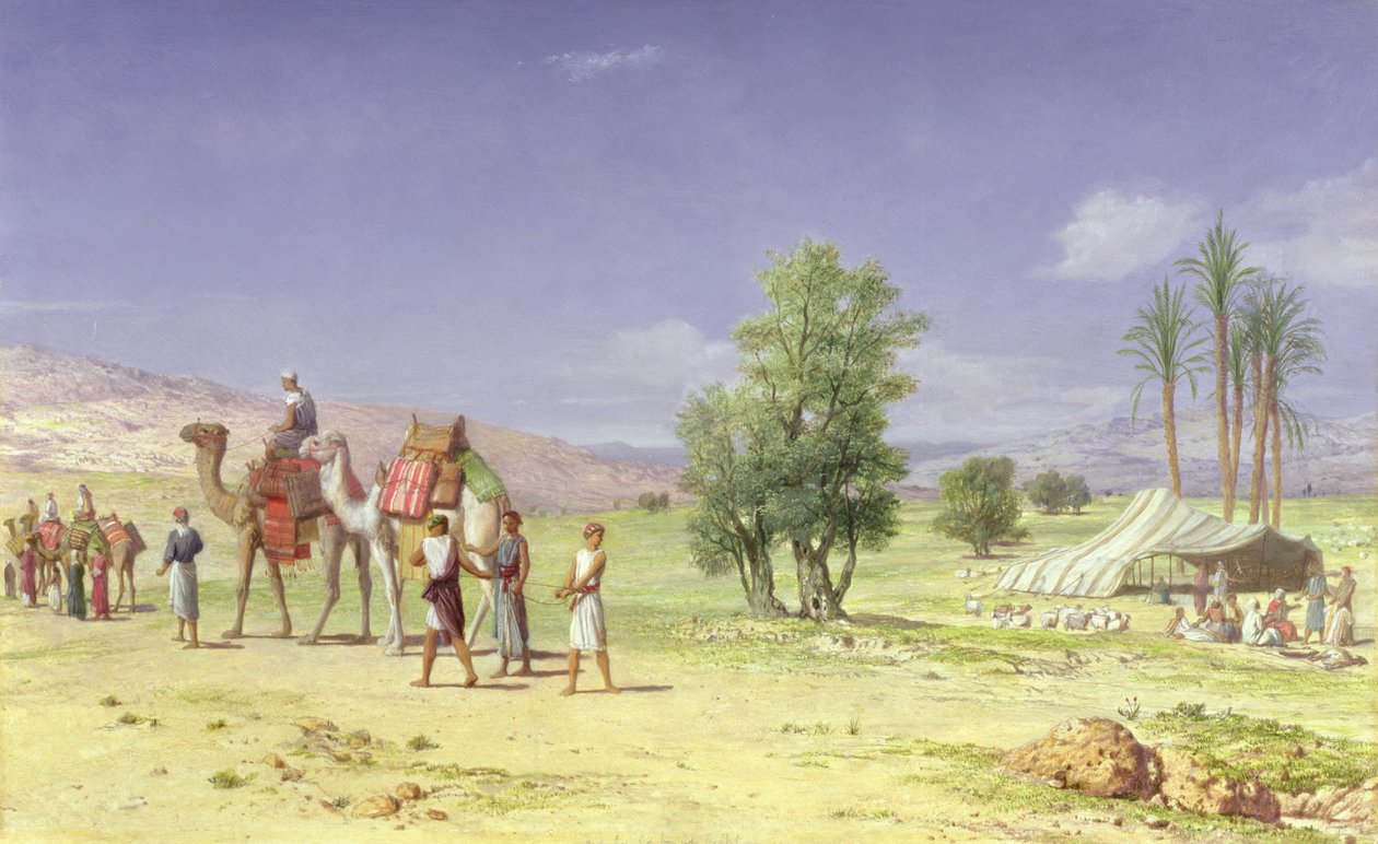 马戏商人1879年从他的弟兄们带走约瑟夫（船上的铅笔） 作者 约翰·罗杰斯·赫伯特