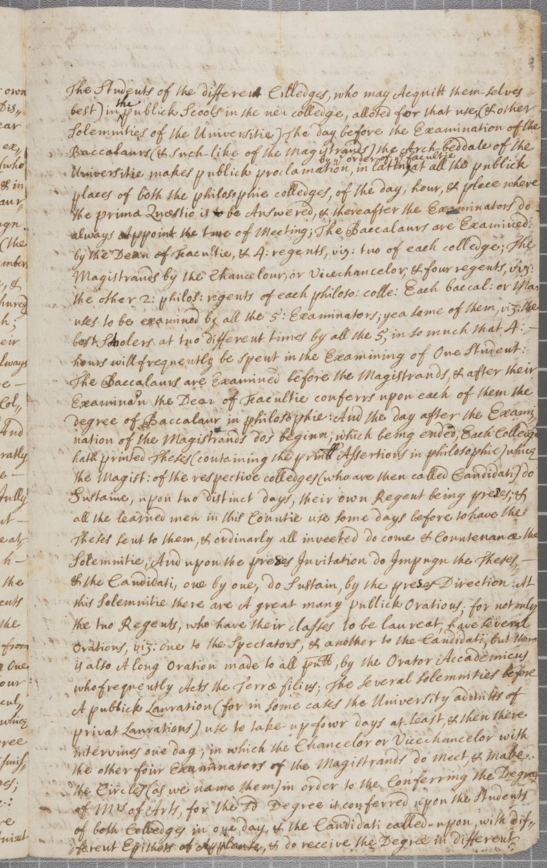 1691年，圣安德鲁斯的学生约翰·罗（John Row）写给他叔叔的一封信 作者 约翰·罗