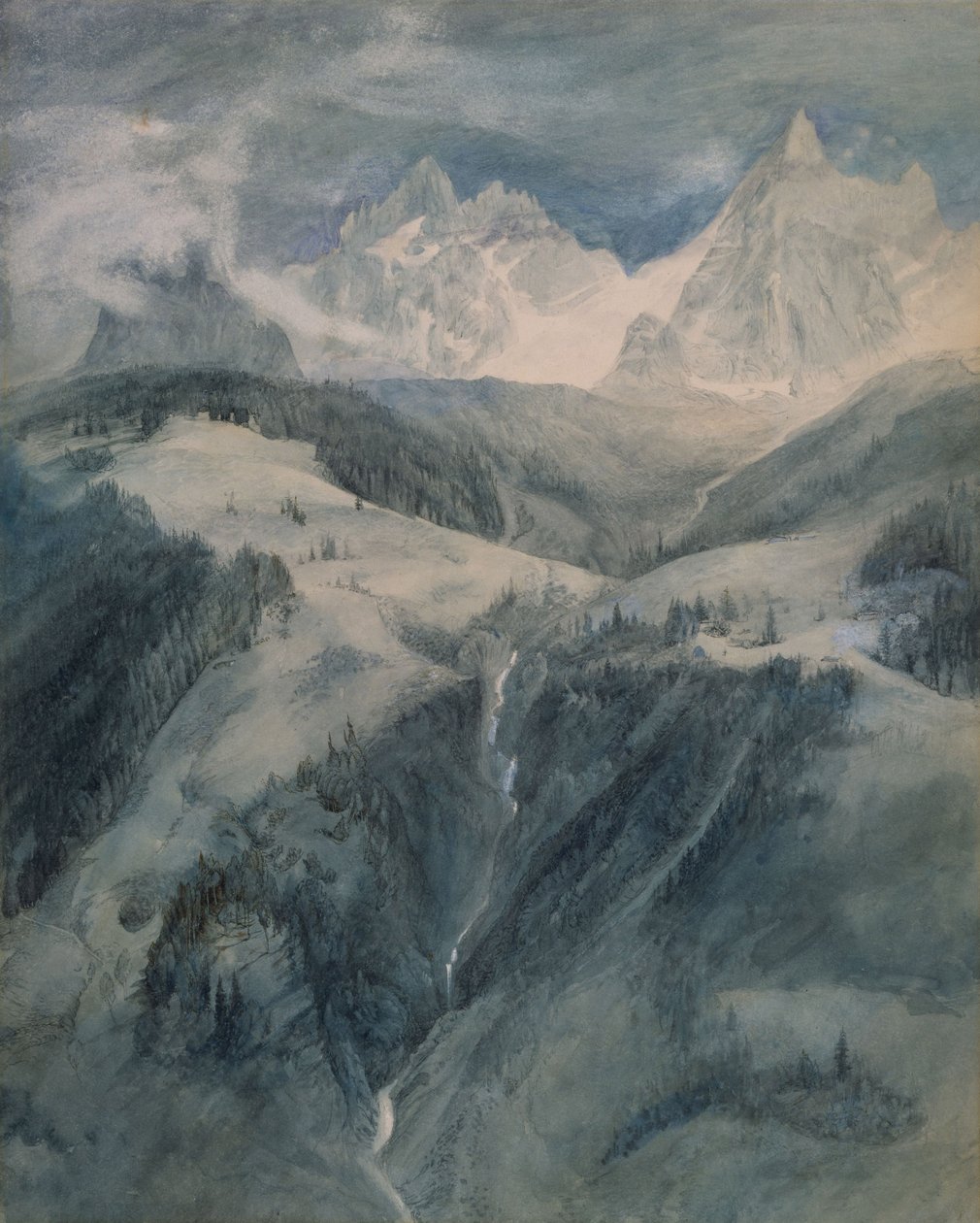 霞慕尼La Cascade de la Folie 作者 约翰·拉斯金