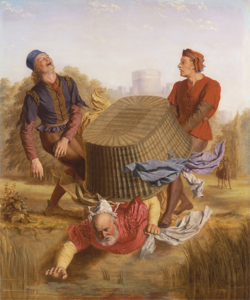 巴克·华盛顿 (Buck Washing) 谈《温莎的风流娘儿们》中的达切特·米德 (Datchet Mead)，III，v 作者 约翰·克利夫顿