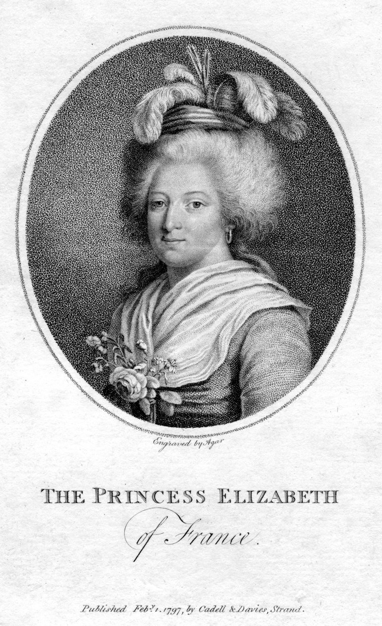 法国伊丽莎白公主，1797年 作者 约翰·塞缪尔·琼脂