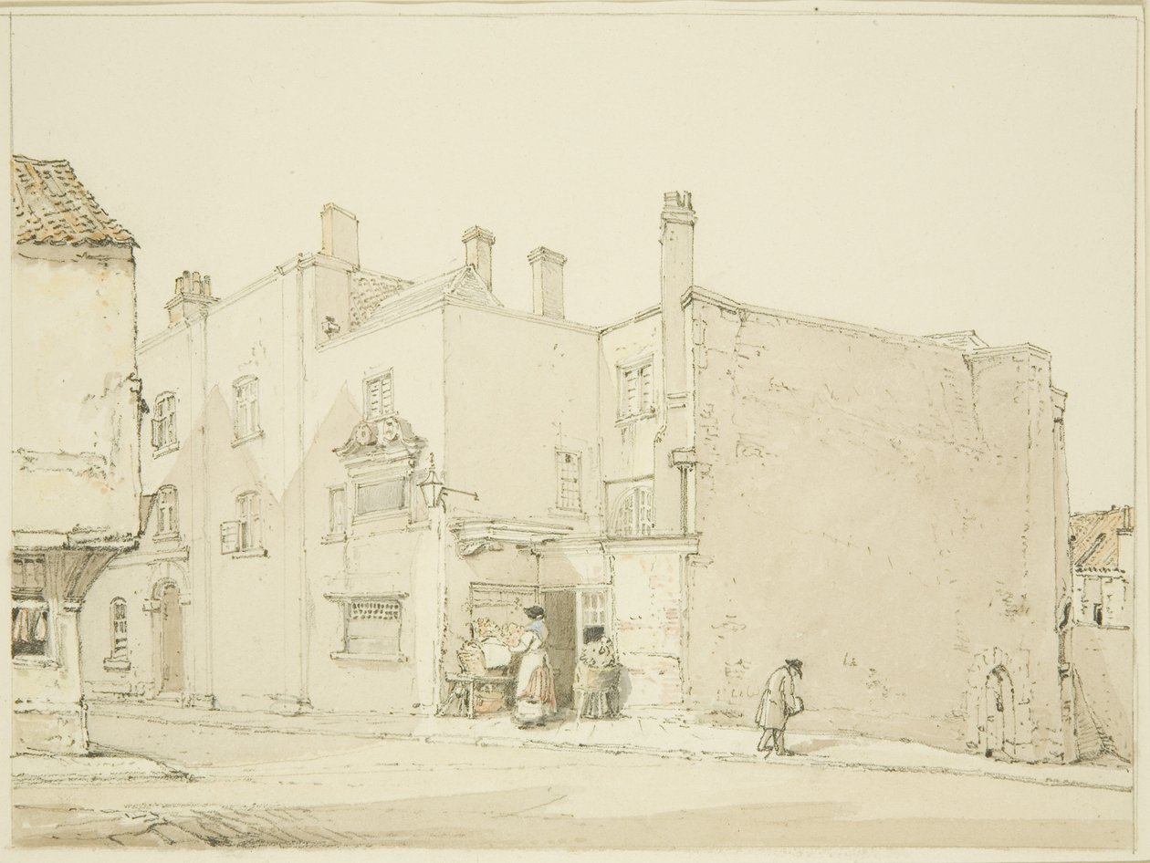Front of the Newgate, Narrow Wine Street 作者 约翰·桑德斯