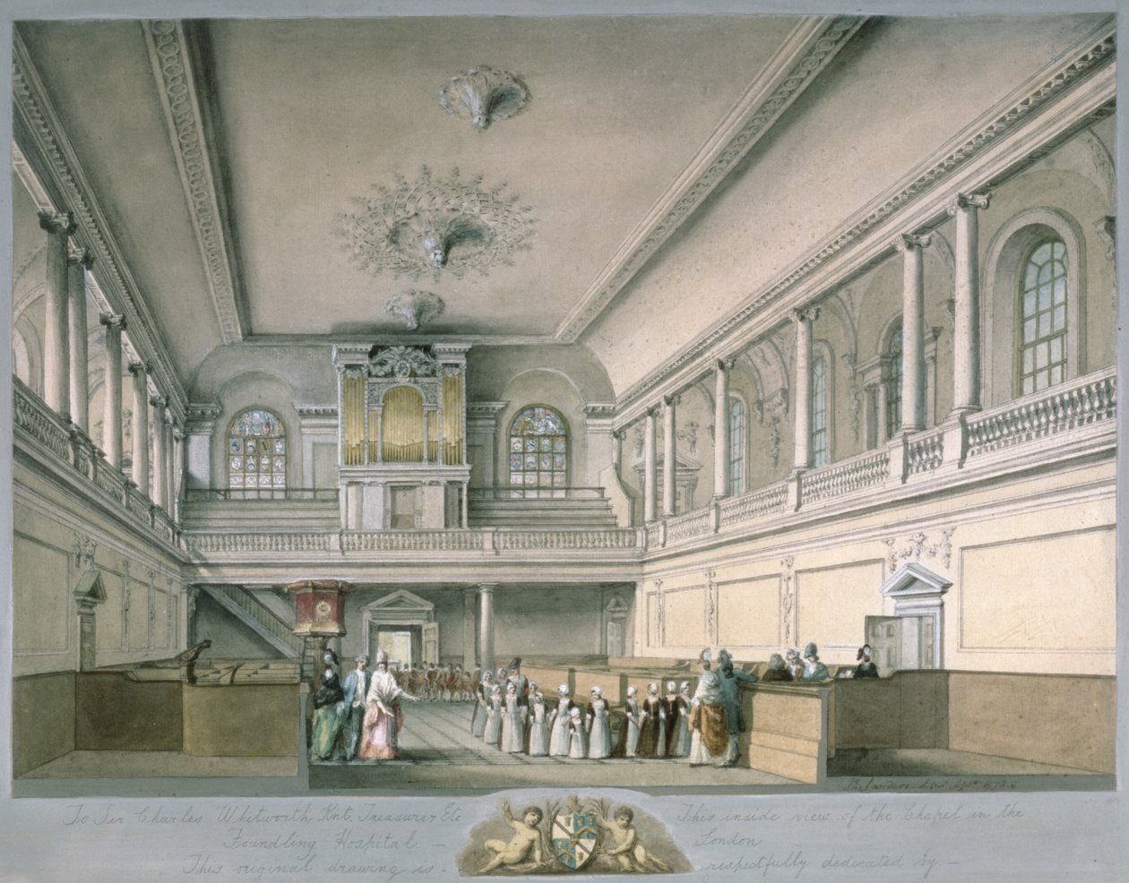 1773年，寻找西部的Foundling Hospital Chapel教堂 作者 约翰·桑德斯