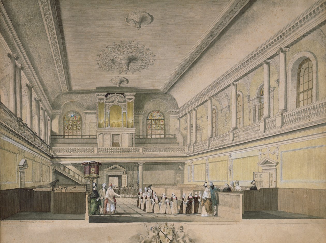 1773年，寻找西部的Foundling Hospital Chapel教堂 作者 约翰·桑德斯