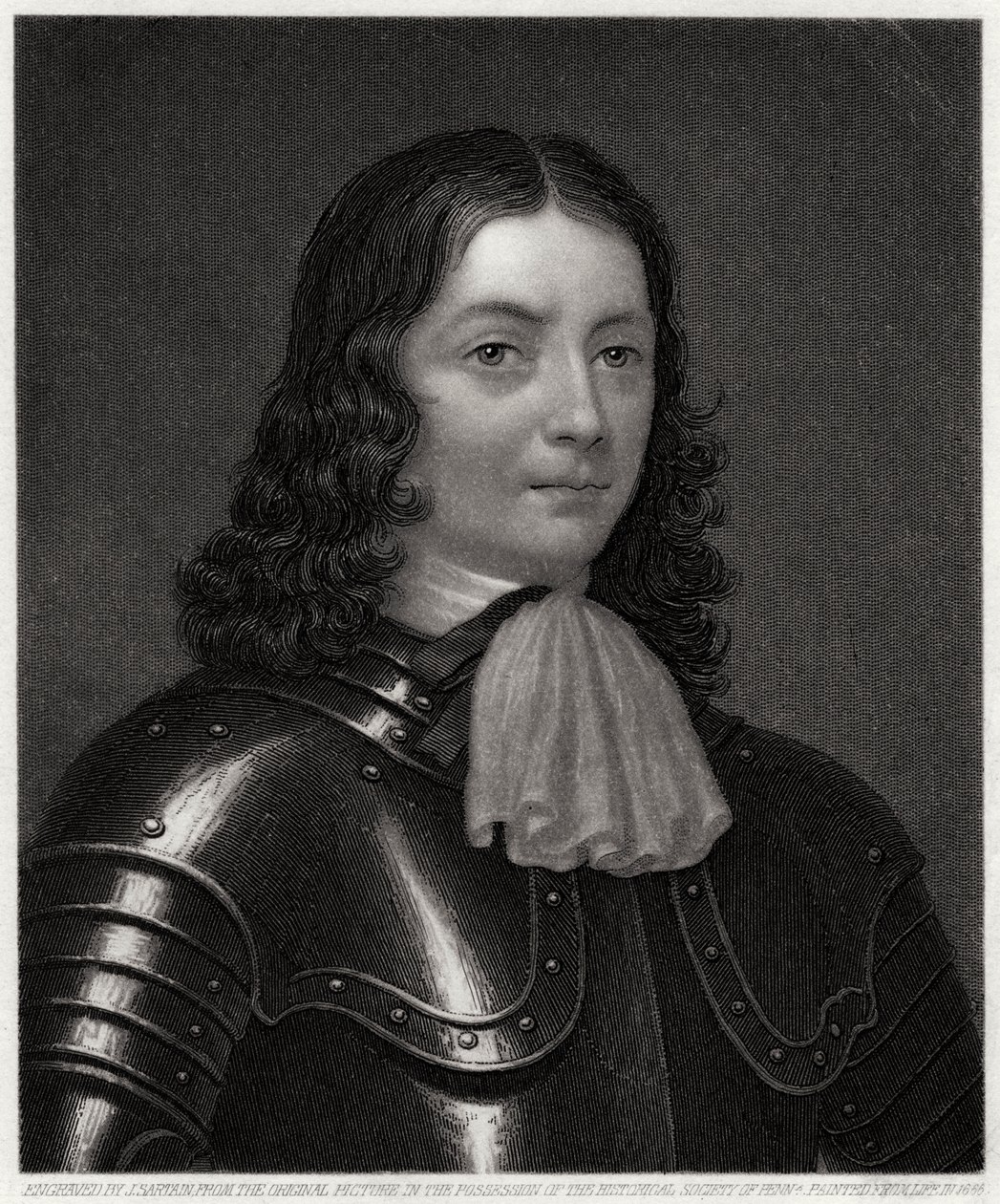 威廉·佩恩（William Penn），19世纪1666年后。 作者 约翰·萨顿