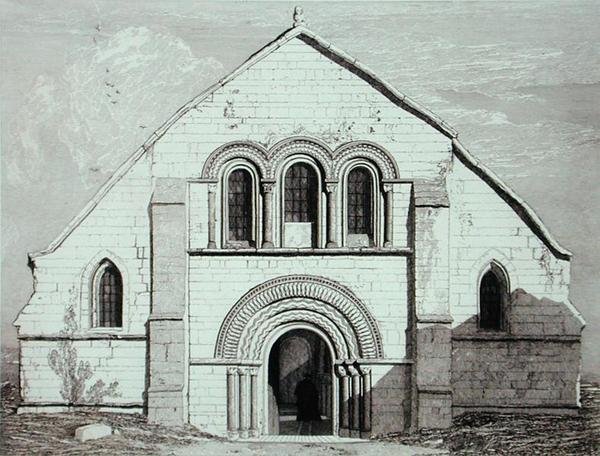 莱里教堂，靠近Pont de LArche，于1820年出版 作者 约翰·塞尔·科特曼