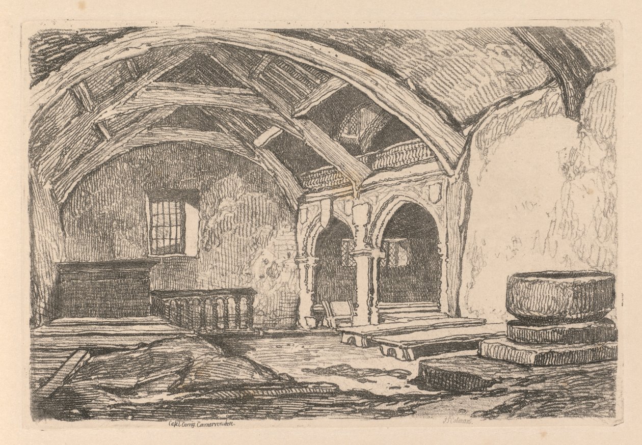 研究是免费的板42，卡佩尔Carrig，vonshire，1838。 作者 约翰·塞尔·科特曼
