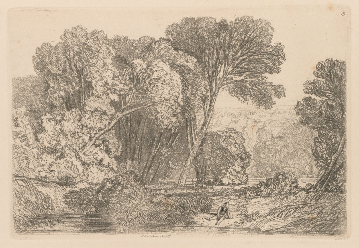 研究是免费的板5，沃尔辛厄姆，诺福克，1838。 作者 约翰·塞尔·科特曼