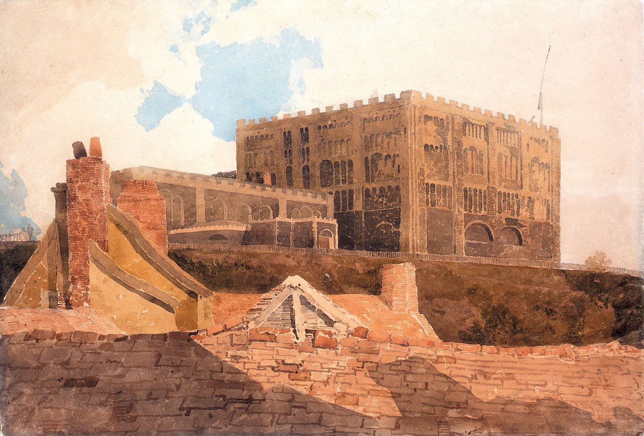 诺威奇城堡，c.1808-9（纸上wc） 作者 约翰·塞尔·科特曼