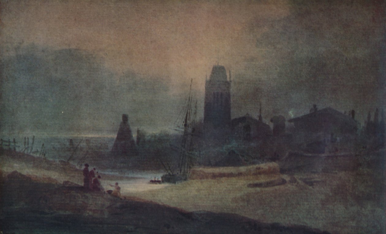 圣玛丽·雷德克利夫（St.Mary Redcliffe），布里斯托尔，1923年 作者 约翰·塞尔·科特曼