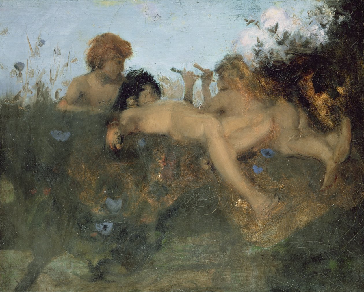 一个夏天的田园诗，1878-79 作者 约翰·辛格·萨金特
