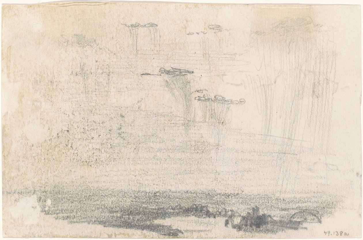 云[背面]，1870-1872年。 作者 约翰·辛格·萨金特