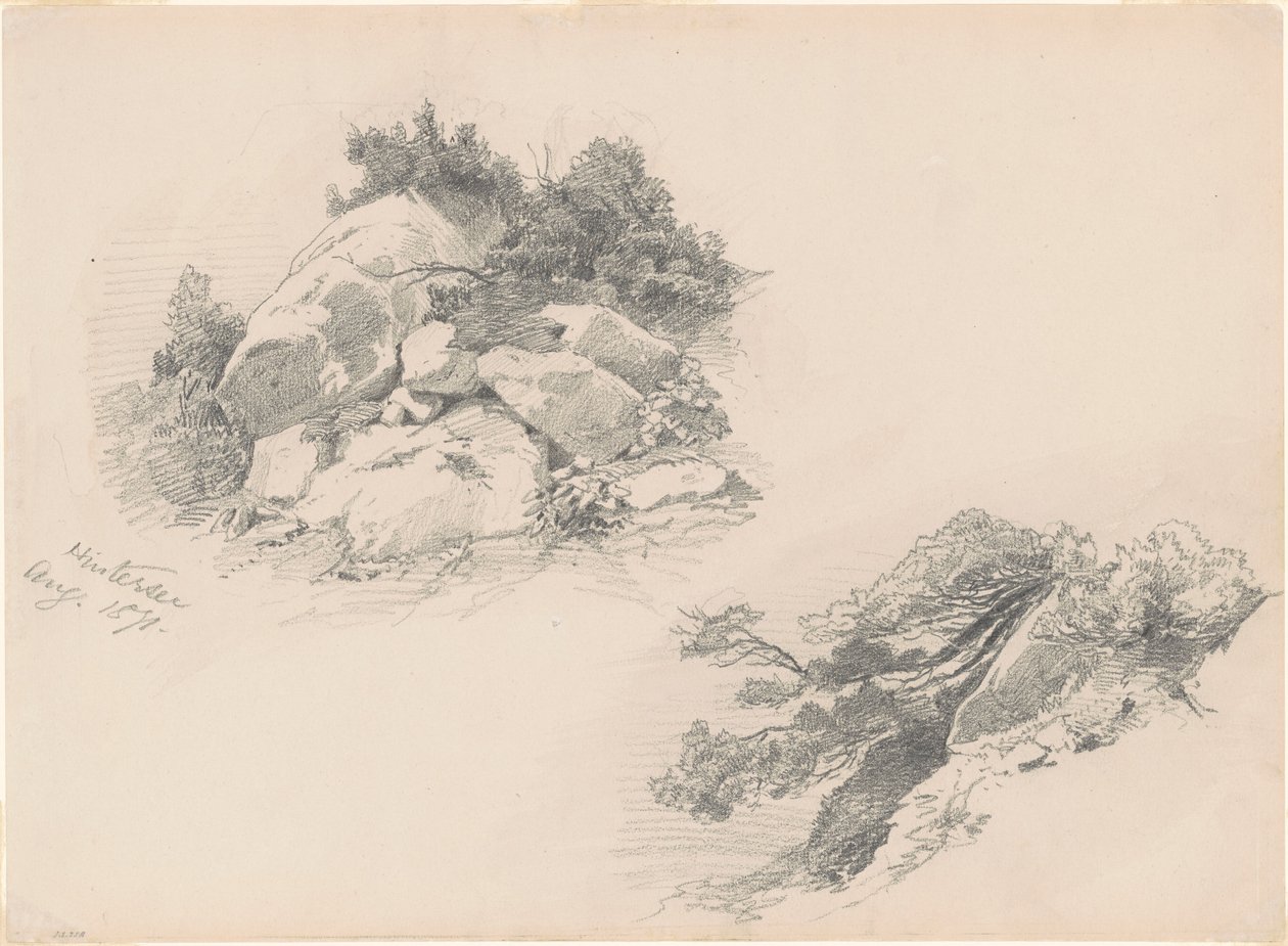 德国Hintersee，1871年。 作者 约翰·辛格·萨金特