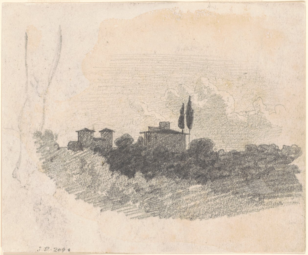 意大利别墅[直页]，1870-1872。 作者 约翰·辛格·萨金特