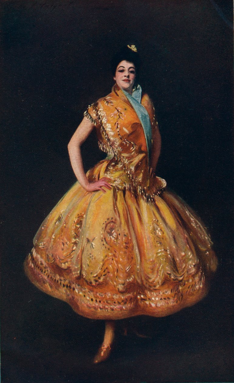拉卡门奇塔（La Carmencita），c1890，1911年 作者 约翰·辛格·萨金特