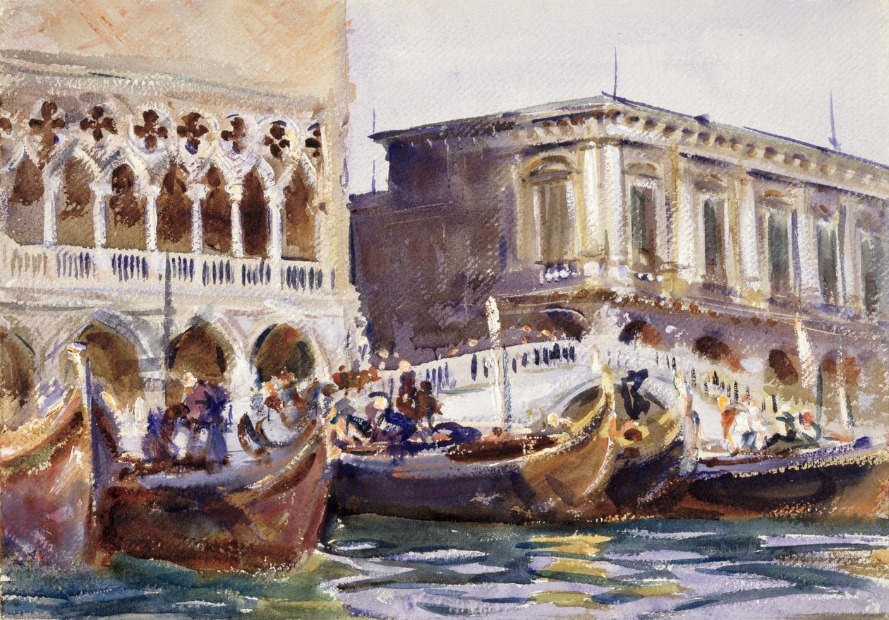 La Riva，c.1904（纸上写着） 作者 约翰·辛格·萨金特