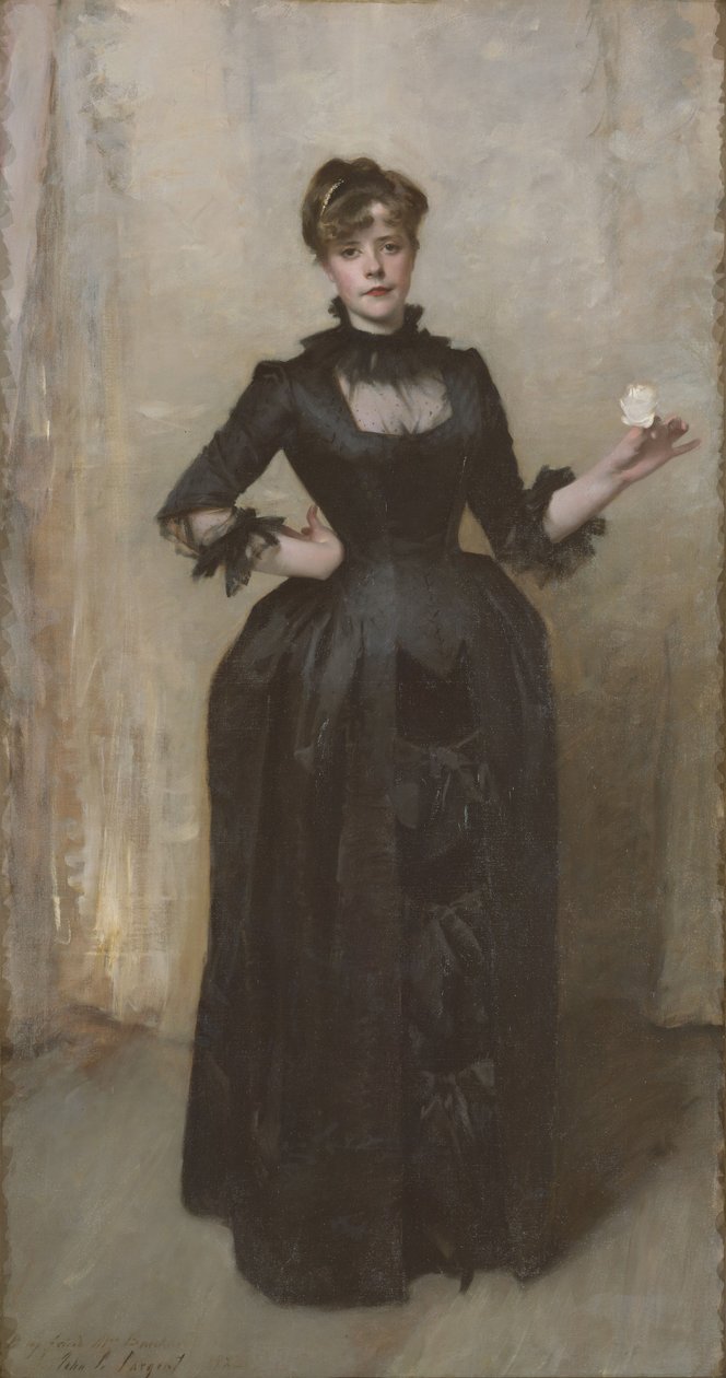 玫瑰夫人（Charlotte Louise Burckhardt），1882年 作者 约翰·辛格·萨金特