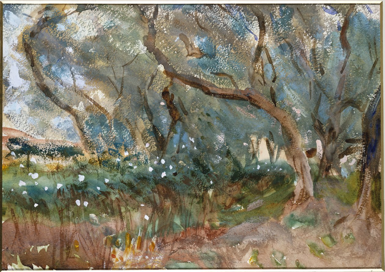 景观，科孚岛，1909年 作者 约翰·辛格·萨金特