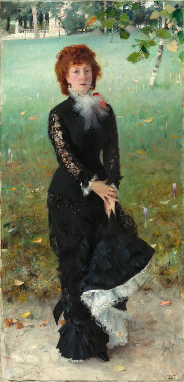 玛丽-布洛兹-派勒隆（Marie Buloz Pailleron） 爱德华-派勒隆夫人，1879年。 作者 约翰·辛格·萨金特