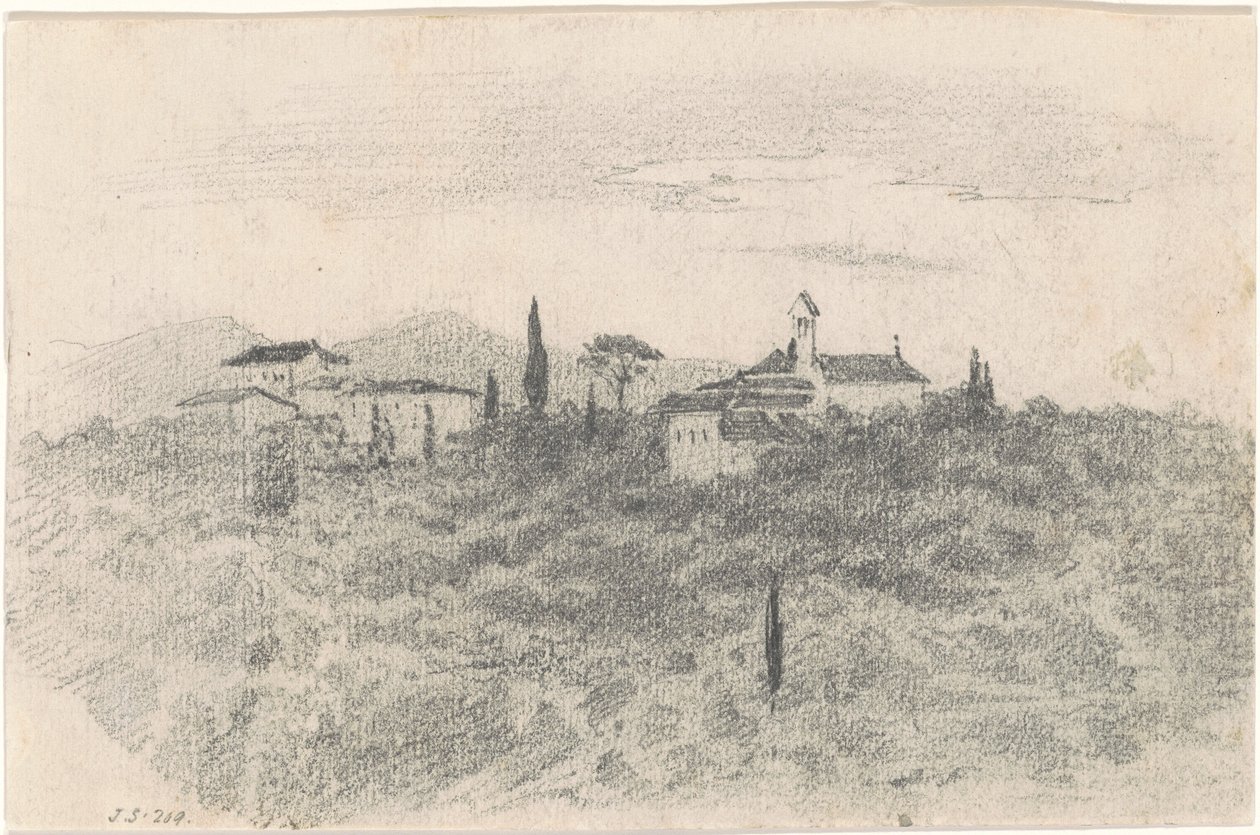 寺院[直页]，1870-1872。 作者 约翰·辛格·萨金特